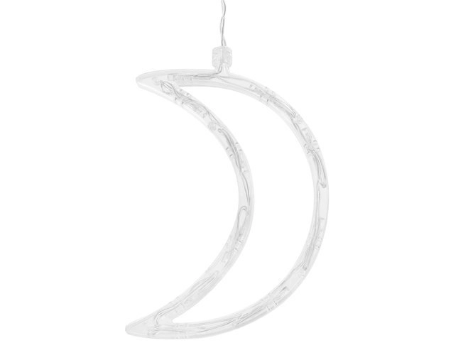 Rideau lumineux LED coloré avec étoiles et croissants de lune - 5 m, 138 LED
