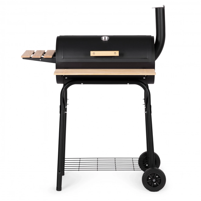 Grand barbecue de jardin avec thermomètre et cheminée