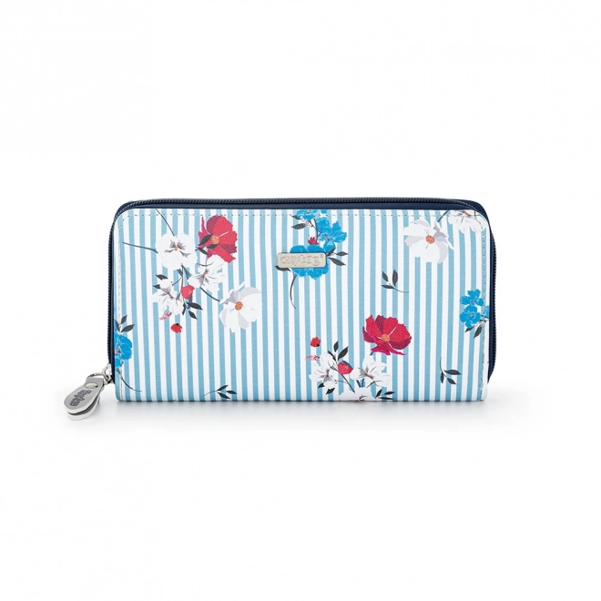Portefeuille femme avec motif floral Navy par MONY