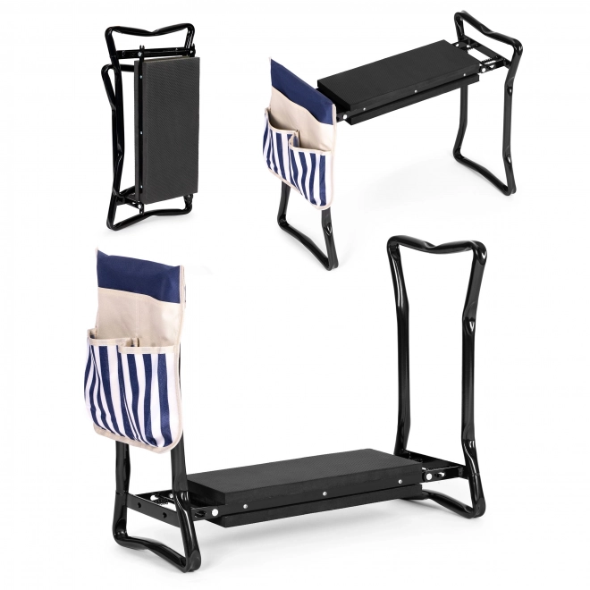 Tabouret de jardin pliable 2en1