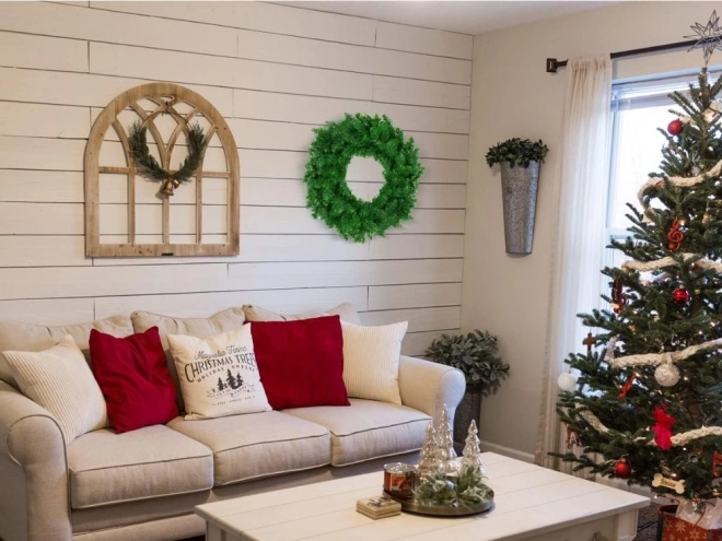 Couronne décorative de Noël 50 cm