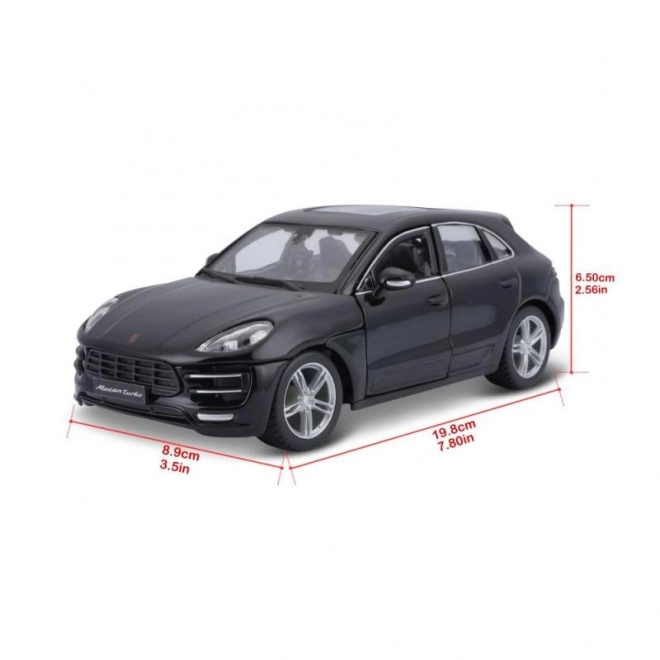Bburago 1:24 Porsche Macan noire 18-21077