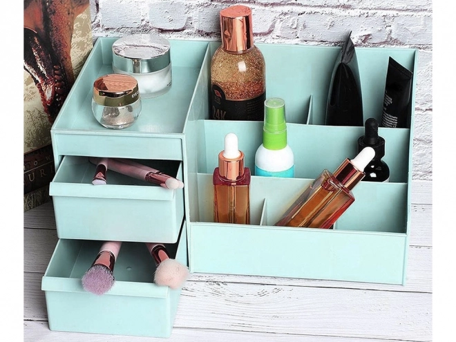 Organisateur de cosmétique dans l'armoire avec deux tiroirs