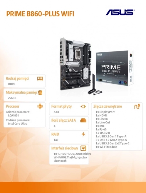 Carte mère ASUS Prime B860-PLUS WIFI