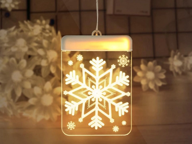 Lumière de vitrail LED de Noël pour fenêtre