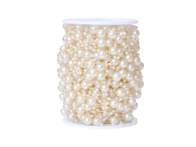 Guirlande de perles blanches pour sapin de Noël