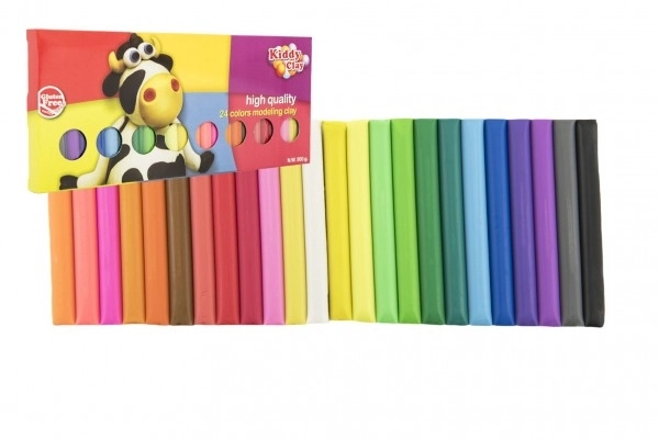 Pâte à modeler Kiddy Clay 500g – 24 couleurs