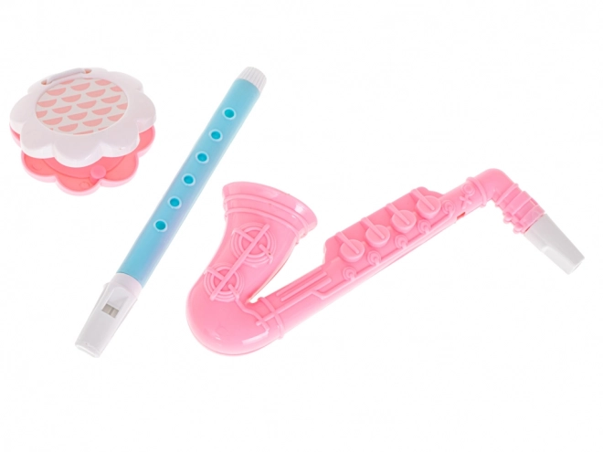 Ensemble d'instruments de musique pastel