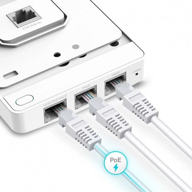 Ports Gigabit et PoE Pass‑Through