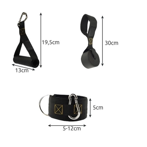 Ensemble d'exercices en caoutchouc + accessoires Trizand 22716