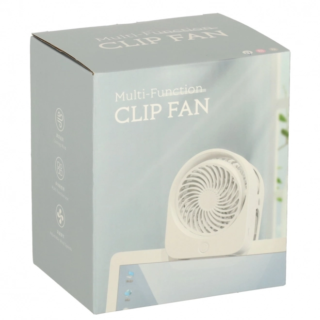 Ventilateur de bureau USB sans fil 11,5 cm blanc