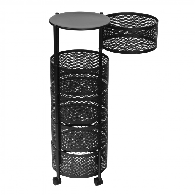 Organisateur de cuisine avec étagères pivotantes, 5 niveaux, métal, ModernHome