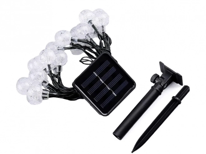 Guirlande lumineuse solaire de jardin multicolore