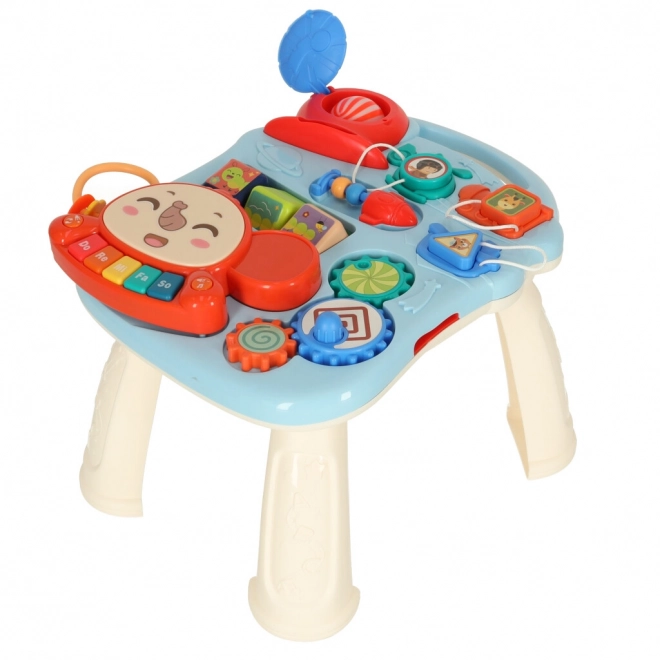 Trotteur multifonctionnel pour enfants et table interactive 5 en 1