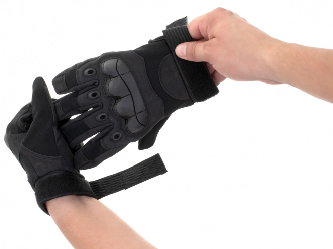 Gants militaires tactiques avec protection des articulations L noir