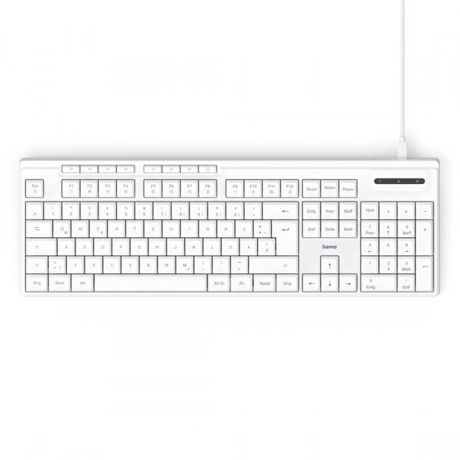 Clavier filaire blanc