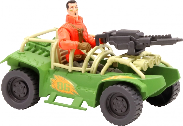 Buggy tout-terrain avec arme rotative