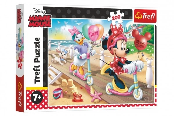 Puzzle 200 pièces Minnie à la plage Disney Minnie