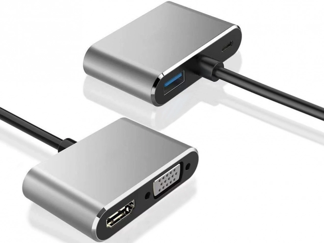 Adaptateur USB-C HDMI 4K VGA Hub avec Power Delivery
