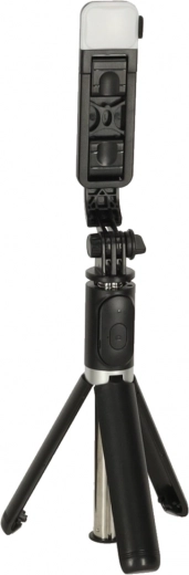 2-en-1 : perche à selfie et mini trépied stable