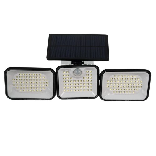 Lampe de jardin solaire 180 LED avec détecteur de mouvement et crépusculaire