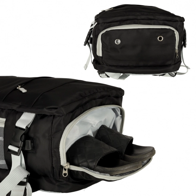 Sac à dos de voyage imperméable avec port USB pour avion