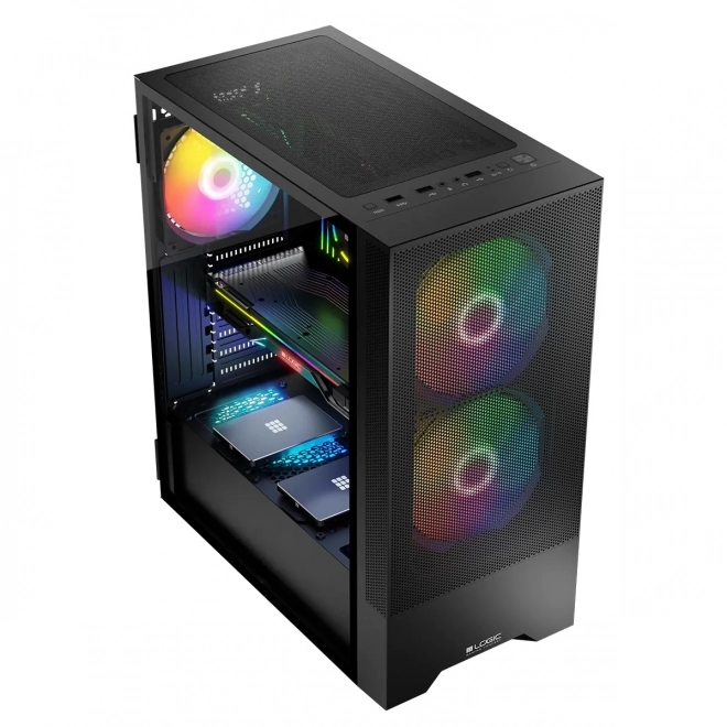 Boîtier Arya ARGB USB 3.0 Midi Tour Noir