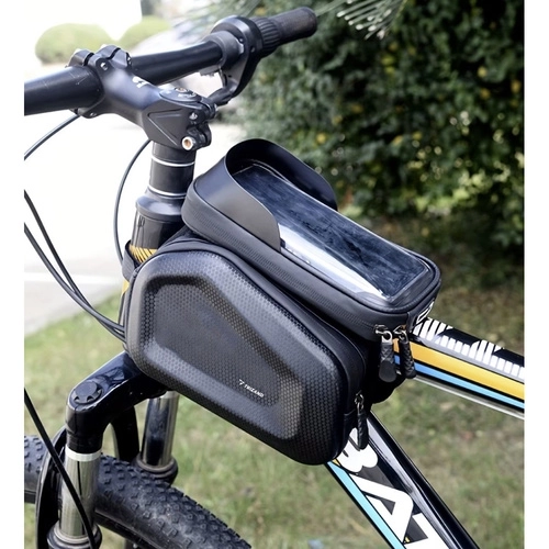 Sacoche de cyclisme pour téléphone avec étui étanche et pare-soleil