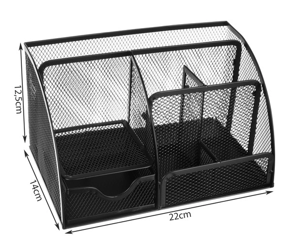 organisateur noir pour bureau