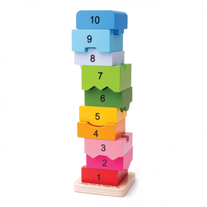 Bigjigs Baby Tour motorique en bois avec chiffres