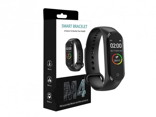 Bracelet intelligent Smartwatch avec moniteur de fréquence cardiaque et podomètre