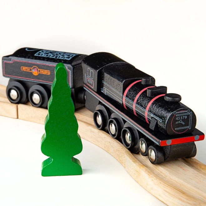 Réplique en bois de la locomotive à vapeur Bigjigs Rail Black 5