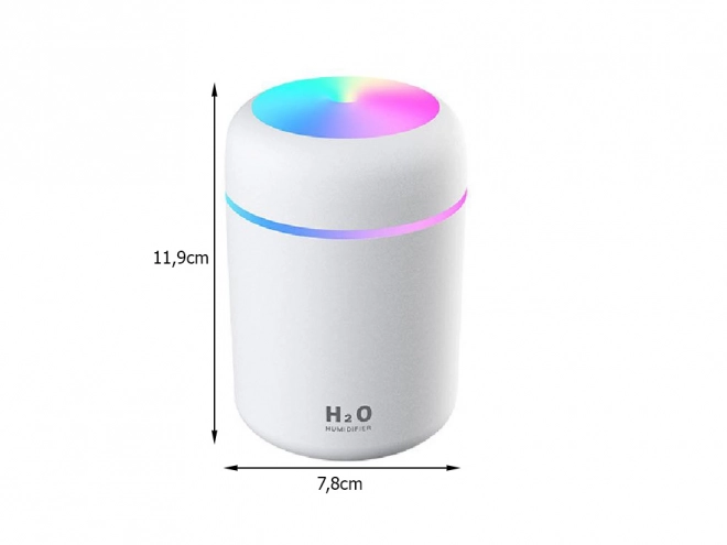 Mini humidificateur d'air et diffuseur d'arômes USB avec éclairage RGB