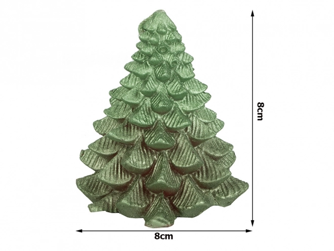 Bougie de Noël en forme de sapin