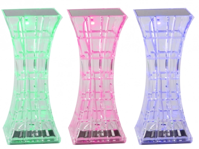 Lampe de chevet en cristal avec LED RGB et télécommande