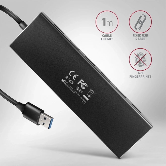 Concentrateur USB 7 Ports AXAGON HUE-F7A