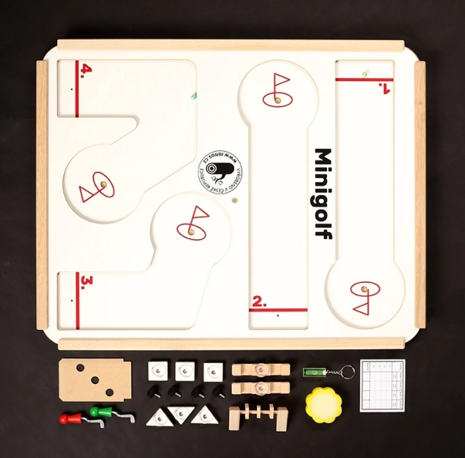 Minigolf de table en bois