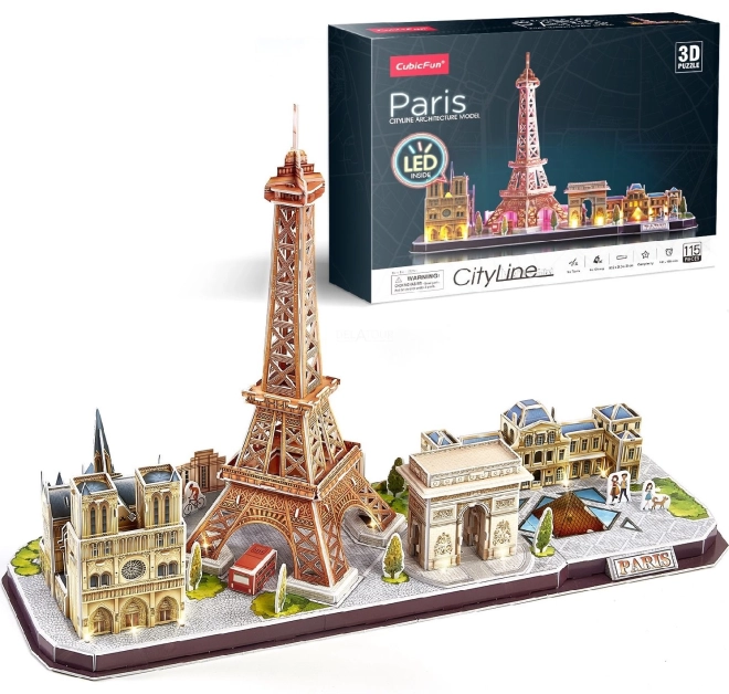 Puzzle éclairé 3D CityLine Panorama Paris