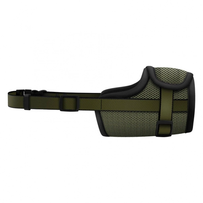 Muselière en filet pour chiens taille L Khaki Waudog Pro