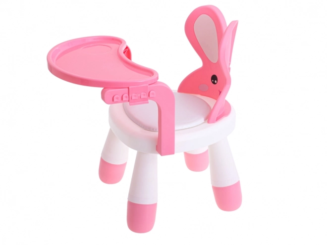 Chaise haute pour enfant - rose