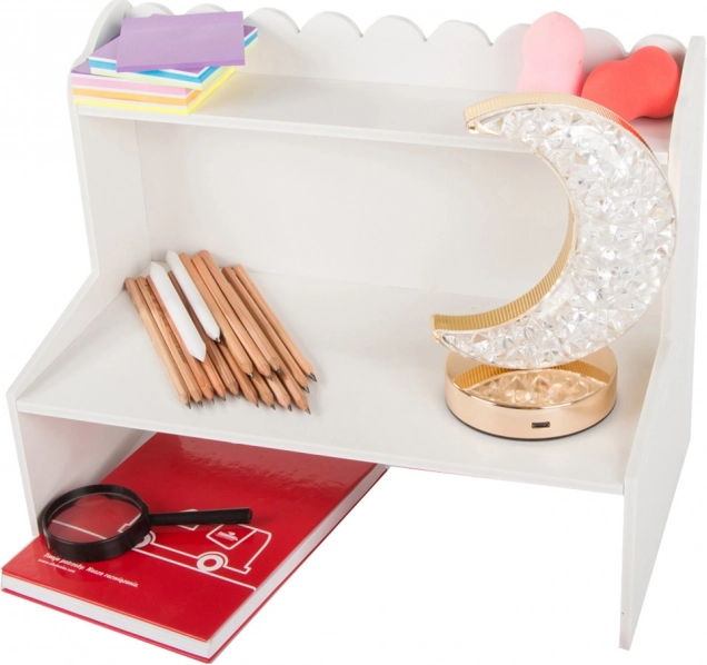 Organisateur de bureau blanc en bois