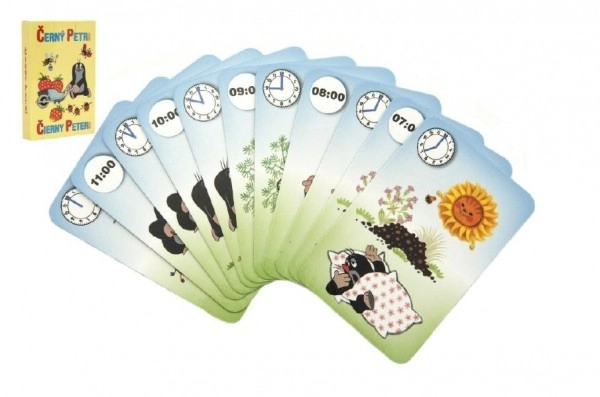 Petr noir Krtek 4- jeu de société - cartes dans une boîte en papier 6x9cm