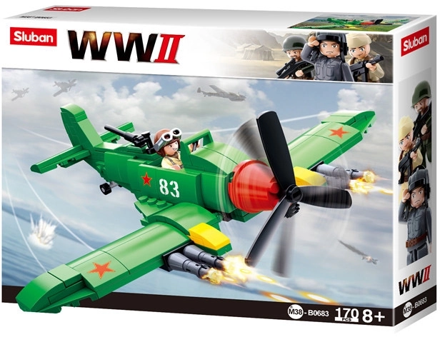 Kit de Construction Avion de Chasse Soviétique Il-2 Iljouchine - Sluban