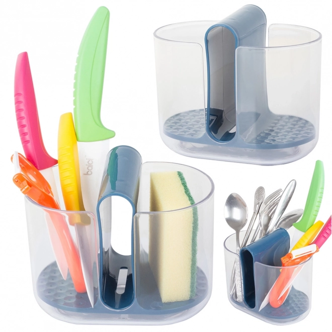 Organisateur de cuisine pour couverts avec égouttoir