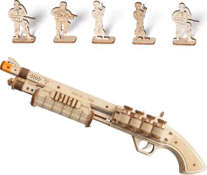 RoboTime Puzzle mécanique 3D en bois fusil à pompe Terminator