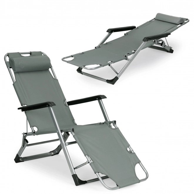 Chaise de plage pliante 2 en 1