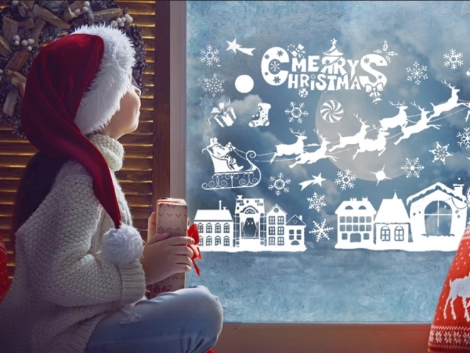 Autocollants de Noël pour fenêtres