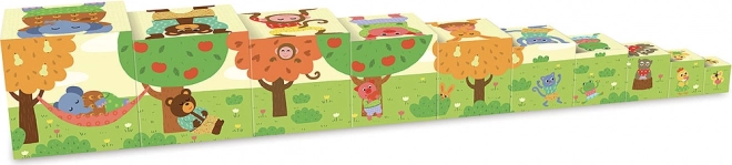 Vilac tour empilable de cubes avec animaux