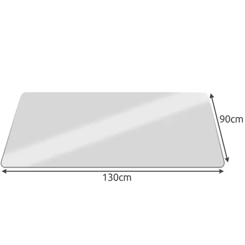Tapis protecteur sous chaise 90x130cm - lait
