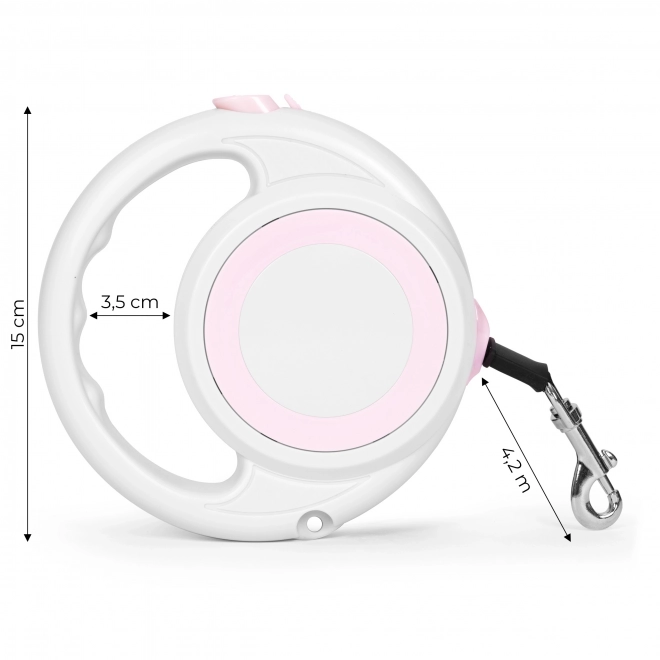 Laisse automatique de 4,2 m de long pour chien ou chat avec verrou